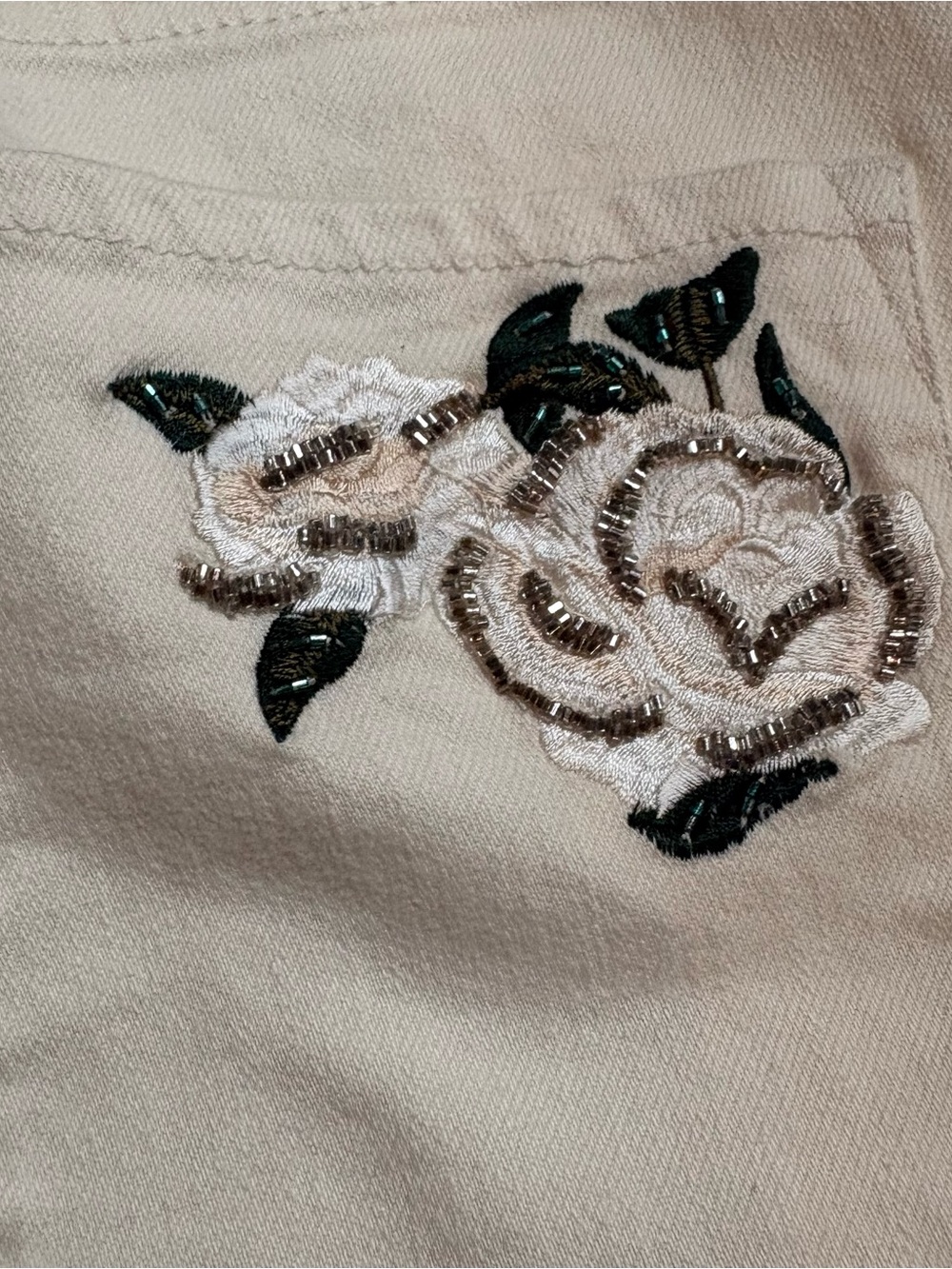 NWT Alice + Olivia Beautiful High Rise Bell Embroidered Flare Jeans 26 - Picture 10 of 11